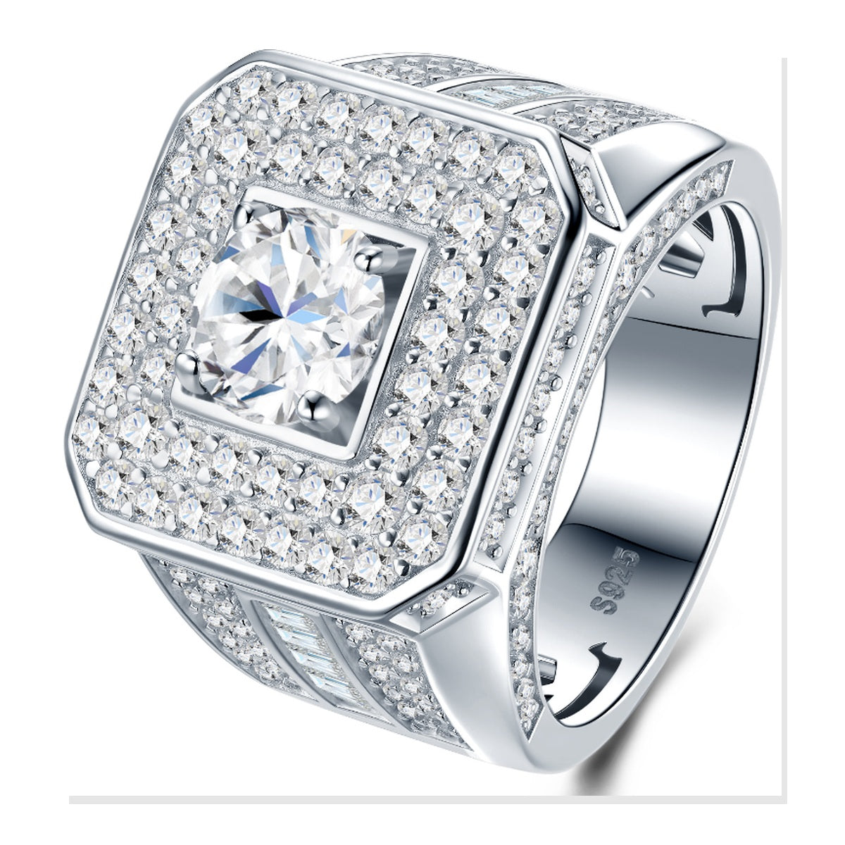 Iced Statement Ring | Moissanite