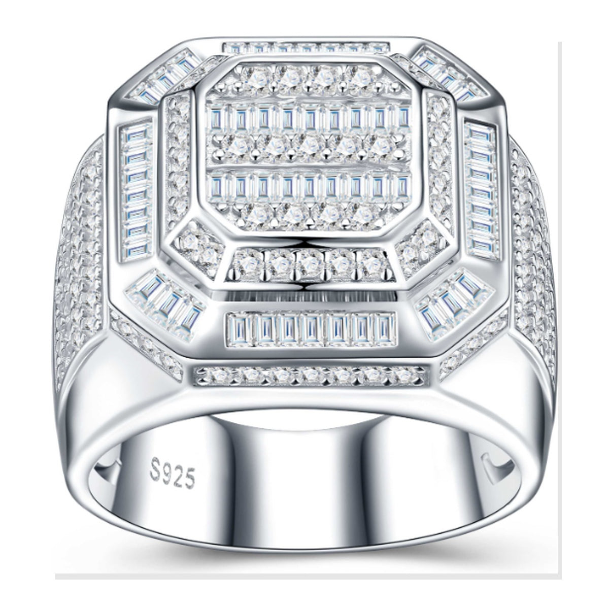 Iced Statement Ring | Moissanite