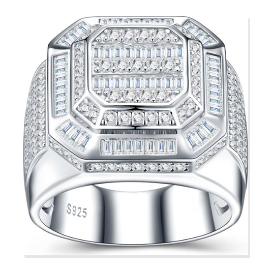 Iced Statement Ring | Moissanite