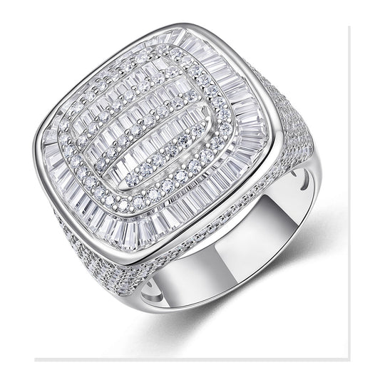 Iced Statement Ring | Moissanite