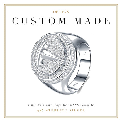 OFF VVS Custom Made — VVS moissanite custom jewelry in 925 sterling silver